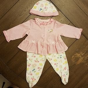 Little Me 9 month baby girl pant set